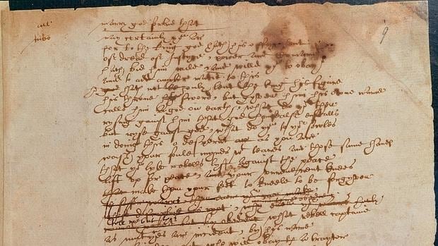 El manuscrito de William Shakespeare
