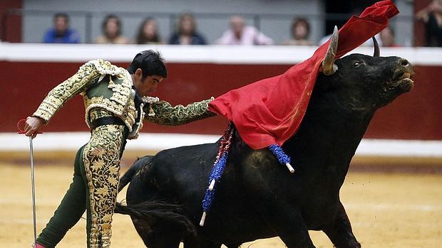 El diesto Miguel Ángel Perea, durante el regreso de los toros a San Sebastián, el pasado mes de agosto