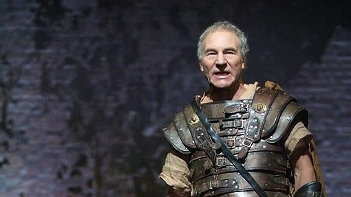 Patrick Stewart, en «Antonio y Cleopatra»