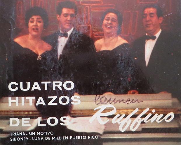 La familia Ruffino, en la portada de uno de sus EPs para el sello mexicano Orfeón