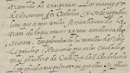 Carta del presidente de la Audiencia en 1610, Francisco Valverde del Mercado