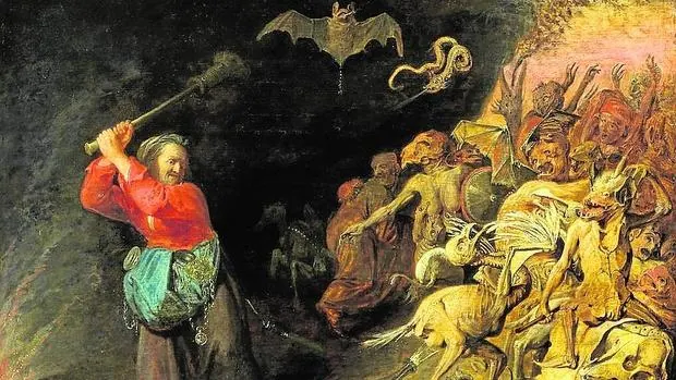Pintura de David Rijckaert III, de la muestra protagonizada por Brueghel en Brujas
