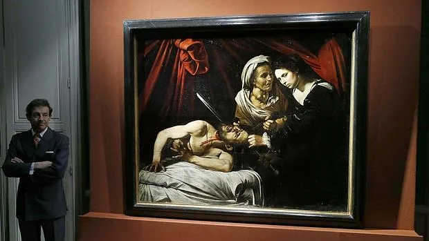 «Judith decapitando a Holofernes», atribuido por Eric Turquin a Caravaggio