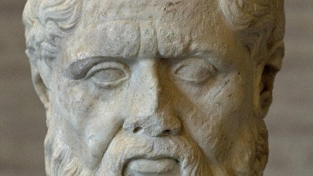 Escultura del filosófo griego Platón