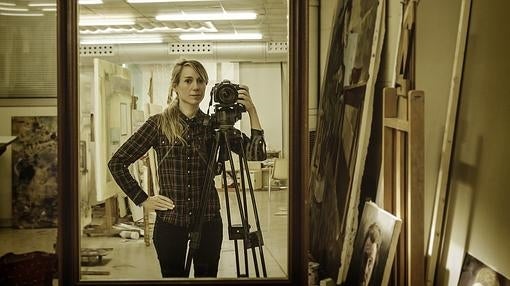 Un espejo y.... Voilà!: El «selfie» de Xisela Franco