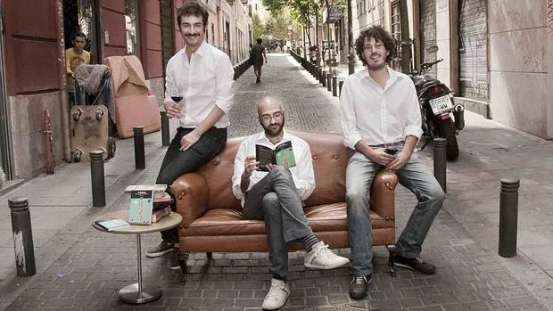 Guillermo López, Álvaro Llorca y Emilio Sánchez Mediavilla, editores de Libros del K.O.