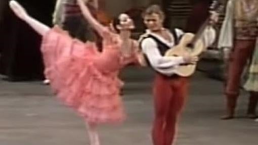 Baryshnikov, en la célebre grabación de «Don Quijote» en el Metropolitan