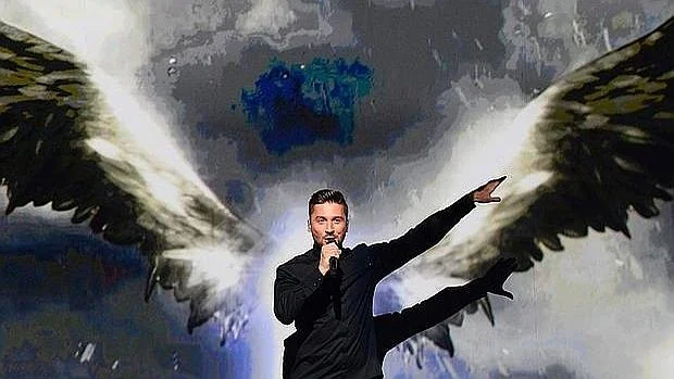 Sergey Lazarev, durante su actuación en las semifinales de Eurovisión