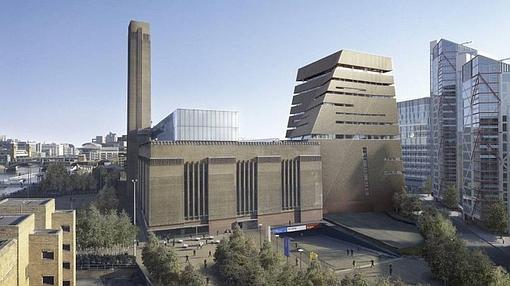 Imagen virtual de la Tate Modern con su ampliación