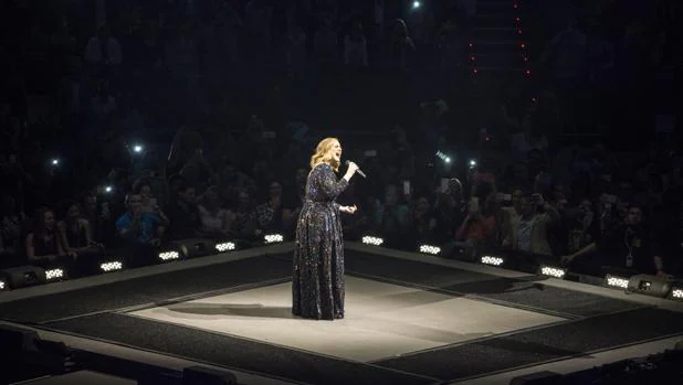 Adele durante su concierto en Barcelona el pasado mes de mayo