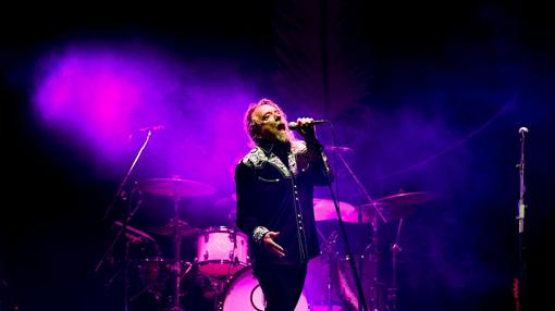 El cantante en uno de sus conciertos