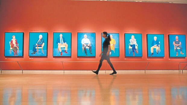 Los retratos de Hockney en la Royal Academy
