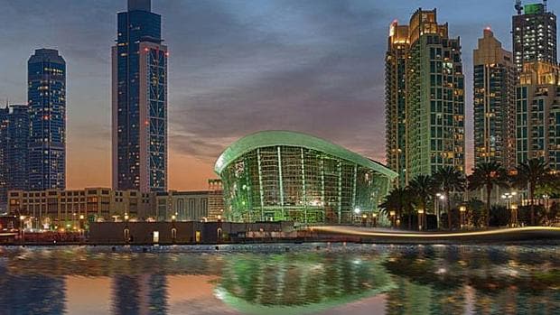 Imagen del edificio de la ópera de Dubai