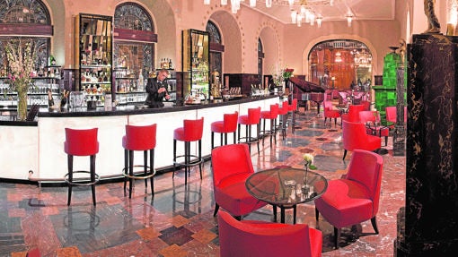 Bar del Grand Hotel Europe en San Petesburgo