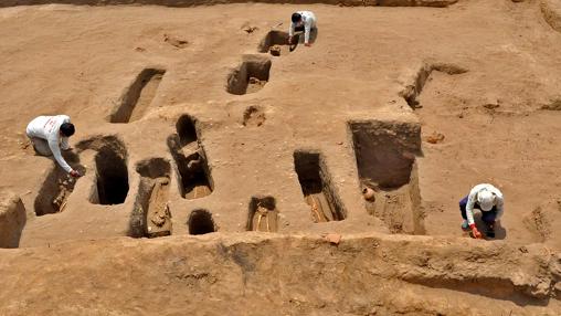 Tumbas del Proyecto Arqueológico Chotuna-Chornancap en Perú