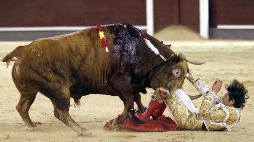 Lamelas, a merced del toro en una espeluznante imagen
