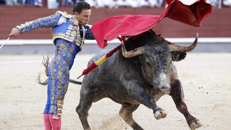 Rafaelillo, en un pase de pecho