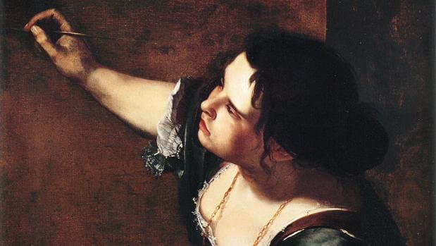Autorretrato como alegoría de la pintura, de Artemisia Gentileschi (fragmento)