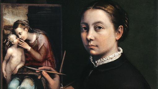 Autorretrato de Sofonisba Anguissola (fragmento)