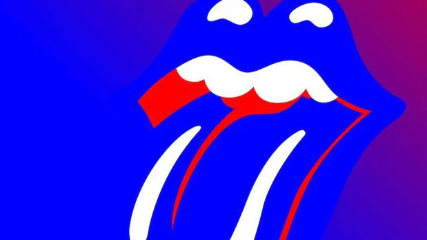 El logo en tonos azulados difundido por los Rolling Stones