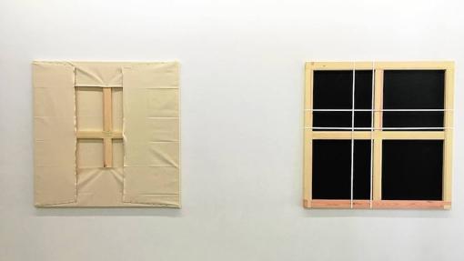 Dos de las piezas de «Penélope», de Pep Agut, en la Galería Àngels Barcelona