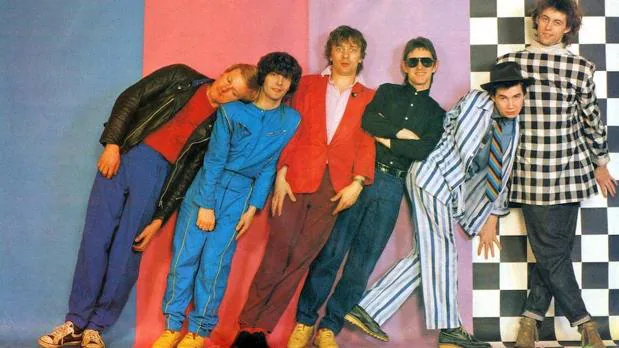The Boomtown Rats. Johnnie Fingers es el segundo por la derecha, junto a Bob Geldof