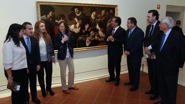 Acto de presentación de la muestra «Los objetos hablan», en el Museo de Bellas Artes de Sevilla