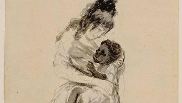 «La Duquesa de Alba teniendo en sus brazos a María de la Luz», de Goya