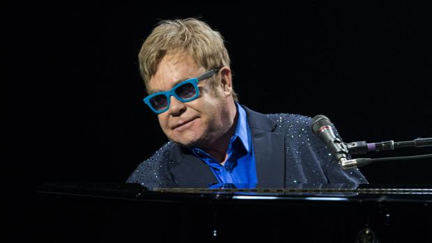 Elton John durante su concierto en Madrid en julio de 2015