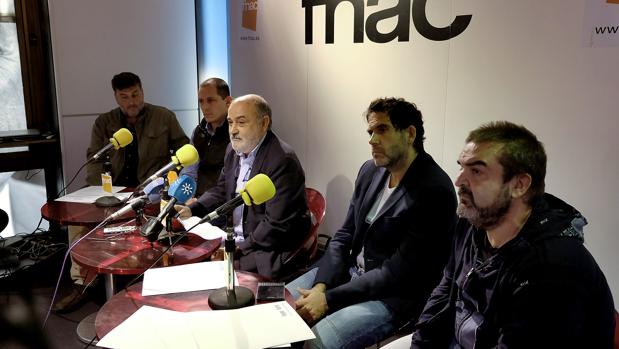 Productores andaluces, entre los que se encontraban Manuel Gómez Cardeña, Gervasio Iglesias y Olmo Figueredo