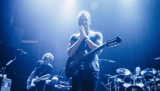 Sting durante su concierto de l pasado sábado en la sala Bataclan de París