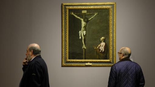 «Cristo crucificado contemplado por un pintor», de Zurbarán