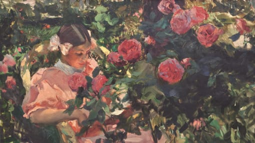 «Elena entre rosas» (1907), de Sorolla