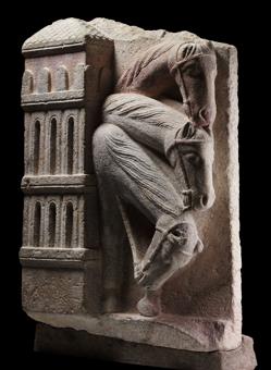 «Caballos del cortejo de los Reyes Magos» (h. 1200), del Maestro Mateo