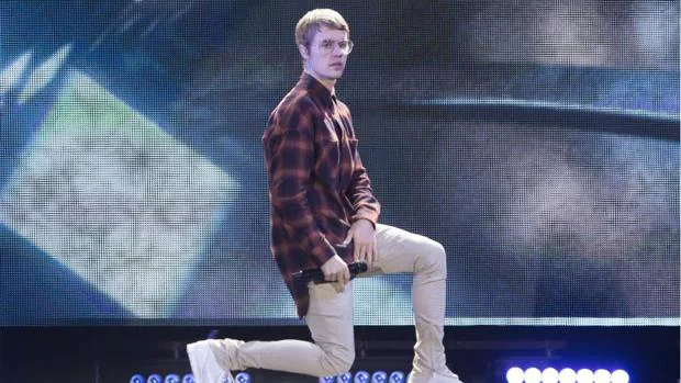 Justin Bieber, durante el último concierto que ofreció en madrid