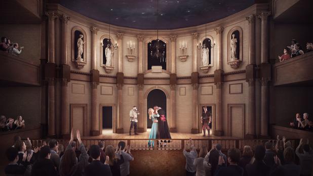 Una imagen del proyecto del nuevo teatro shakespeariano