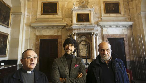 La presentación del concierto de Manuel Lombo tuvo lugar en la sacristía de la Catedral.