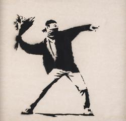 «Flower Thrower», de Banksy