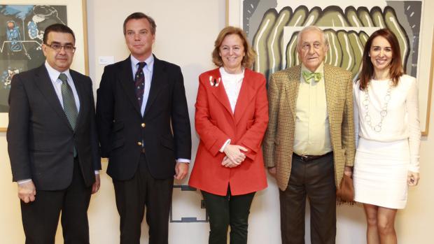 Francisco Robles, Enrique Queralt, Catalina Luca de Tena, Inocencio Arias y Rosa Santos