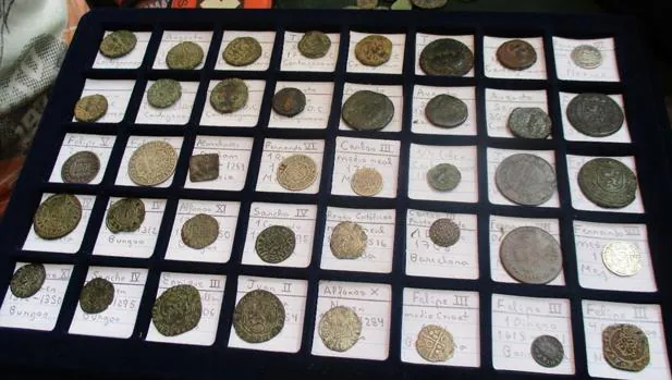 Monedas antiguas recuperadas en la operación policial Pandora
