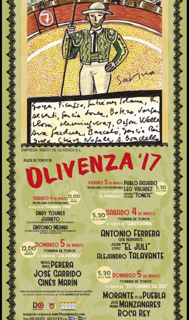 Cartel de la Feria de Olivenza
