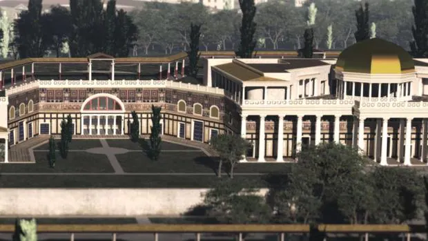 La reconstrucción del célebre palacio, en 3D