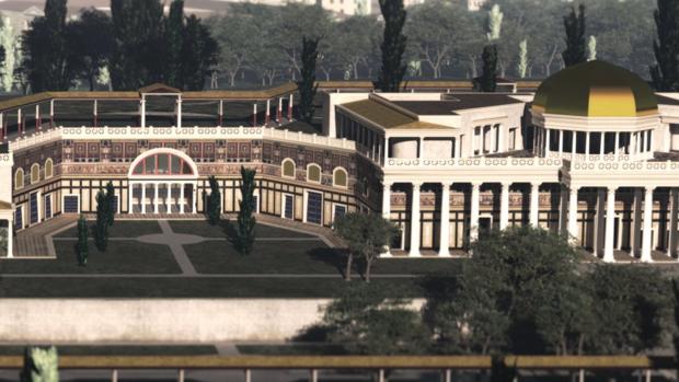 La reconstrucción del célebre palacio, en 3D