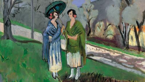 «Conversación bajo los olivos», de Matisse. Detalle