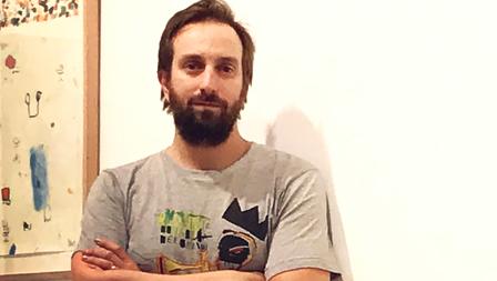 El pintor Edgar Plansl