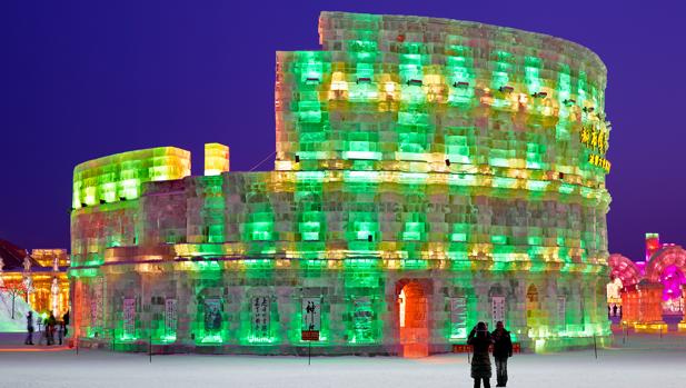 Obra sobre el Coliseo de Olivo Barbieri