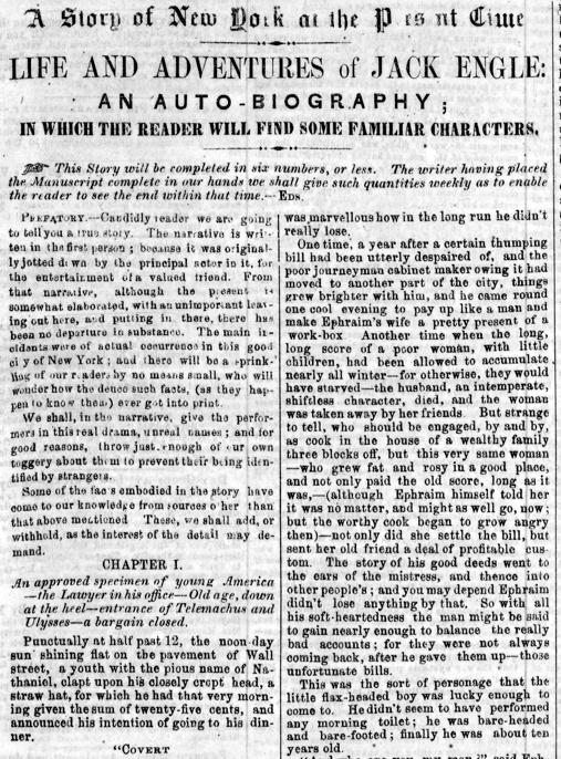 Primera página de la novela, que apareció en el «Sunday Dispatch»