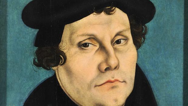 Retrato de Lutero pintado por Lucas Cranach el Viejo