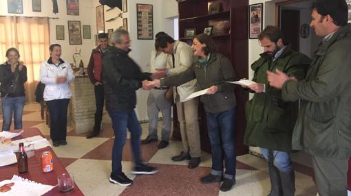 La directora de la UIMP en Sevilla, Encarna Aguilar, durante la entrega de diplomas