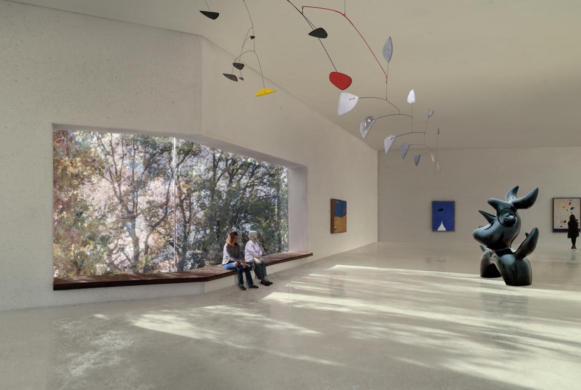 Proyección virtual de una de las salas de la nueva ampliación de la Fundación Beyeler